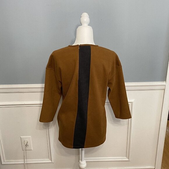 Maple & Cliff Cutout Sweater Brown Fall Autumn XL - Picture 6 of 8